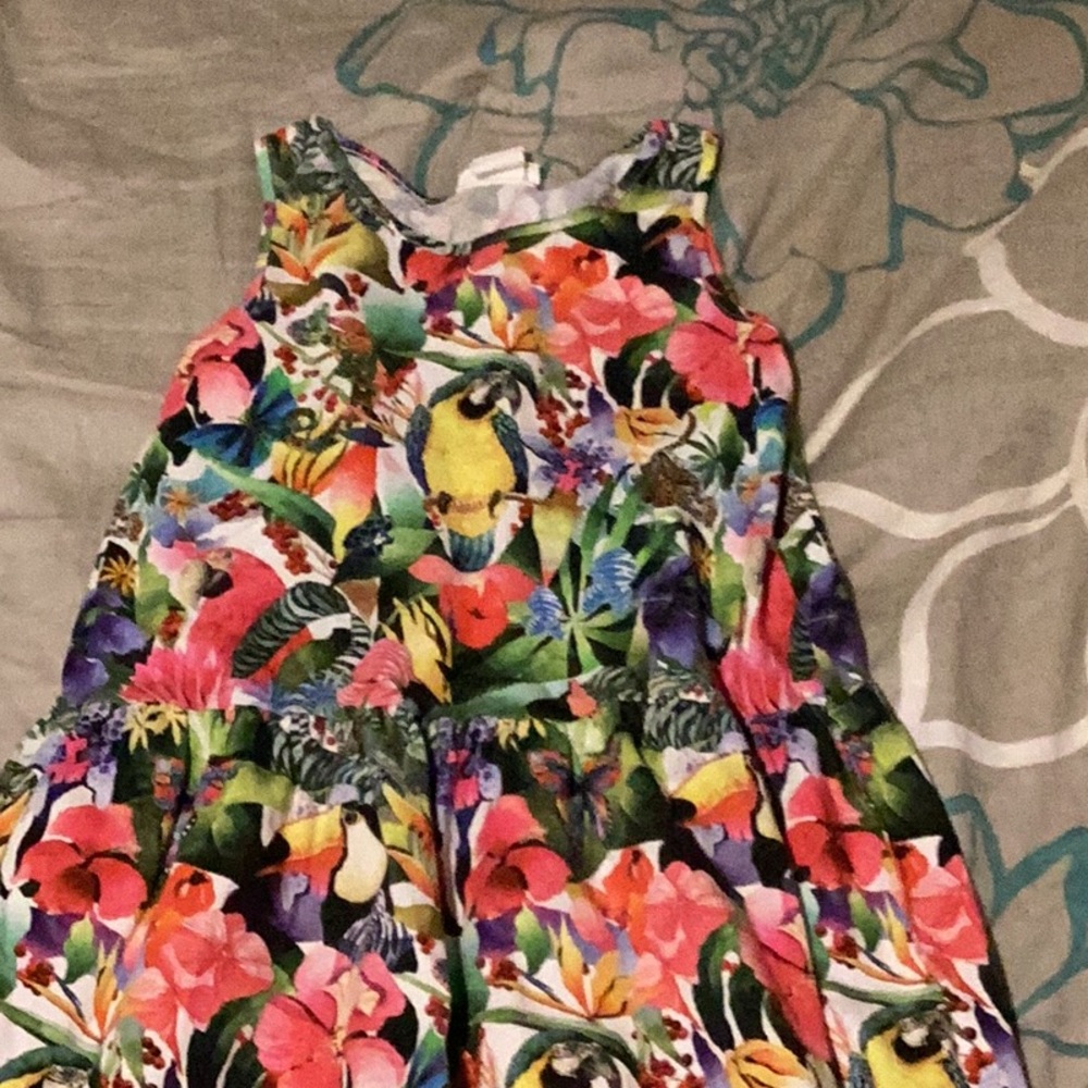 tropical style dress